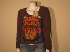 T-shirts bruin lange mauw